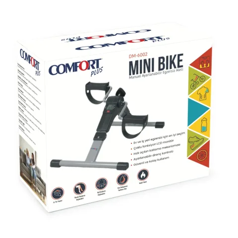 Comfort Plus DM-6002 Dijital Ekranlı Katlanabilir Manuel Egzersiz Pedalı