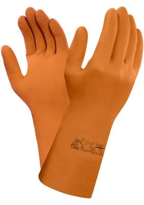 Ansell- EXTRA® 87-955 ORANGE Kimyasal ve Sıvı Korumalı Ağır İş Eldiveni 1 Çift (9 Beden / L) 2