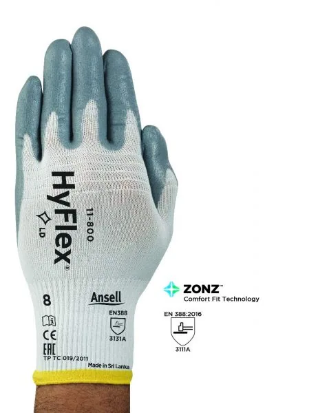 Ansell- HYFLEX® 11-800 Mekanik ve Çok Amaçlı Antistatik Montaj Eldiveni 1 Çift (10 Beden / XL) 2