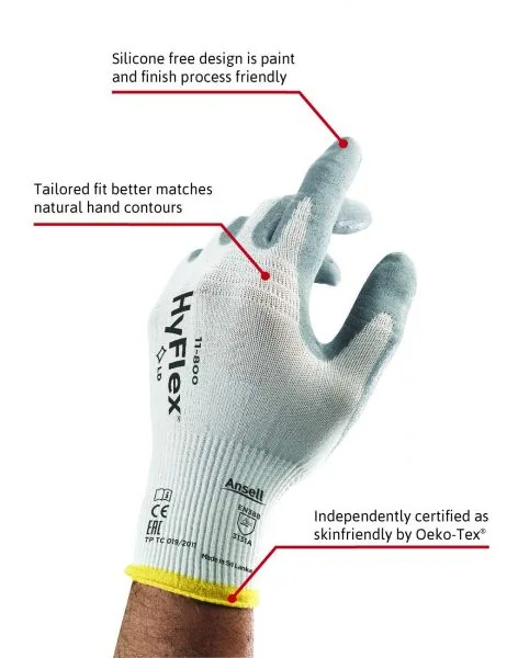Ansell- HYFLEX® 11-800 Mekanik ve Çok Amaçlı Antistatik Montaj Eldiveni 1 Çift (11 Beden / XXL) 5