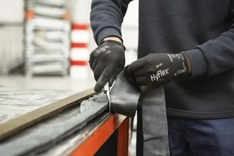 Ansell- HYFLEX® 48-101 Siyah-Gri Tam Kaplı Sensilite Poliüretan Kaplı Hassas İş Eldiveni 1 Çift (10 Beden / XL) 4