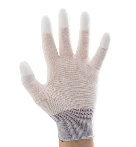 Ansell- HYFLEX® 48-105 Beyaz Parmak Uçları Kaplı Sensilite Poliüretan Kaplı Hassas İş Eldiveni 1 Çift (9 Beden / L) 4