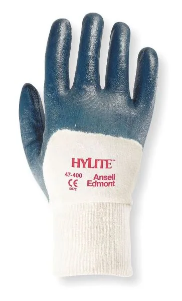Ansell- HYLITE® 47-400 Nitril Kaplı Atık Toplama ve Montaj Eldiveni 1 Çift (9 Beden / L)