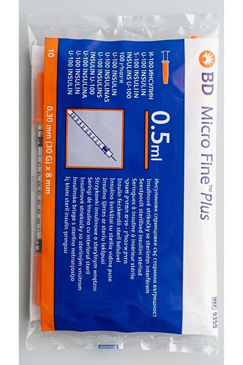 bdfine kliniksarf Microfine 10 Adet(1PAKET) mezoterapi prp Enjektörü 0,5 ml 30g Microfine