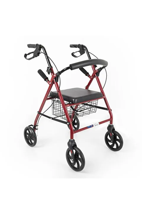 Comfort Plus Dm9144 Rolatör 4 Tekerlekli Yürüteç Walker 130 Kg Taşıma Kapasiteli