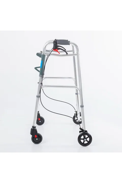 Comfort Plus Kf8220l-5 Alüminyum 4 Tekerlekli Walker Yürüteç Büyük Tekerli Frenli Hasta Yürüteci Tekerli 2