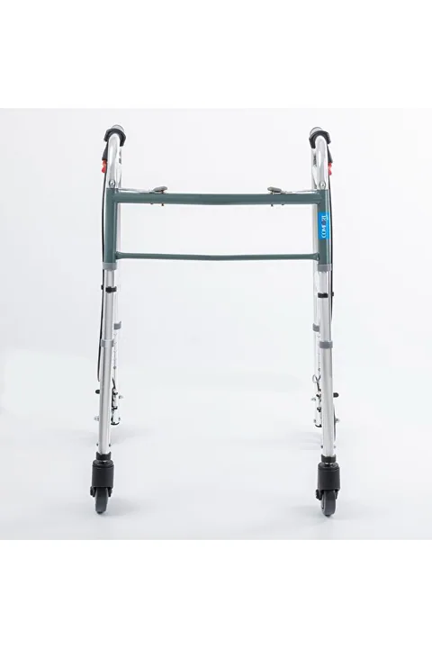 Comfort Plus Kf8220l-5 Alüminyum 4 Tekerlekli Walker Yürüteç Büyük Tekerli Frenli Hasta Yürüteci Tekerli 6
