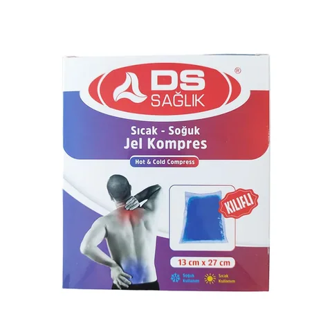 Damla Sağlık Sıcak / Soğuk Kılıflı Jel Kompres 13×27 cm 2 Adet
