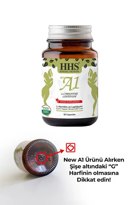Hhs NEW A1 L-Carntine Lepdium 30 Kapsül (Şişe) 2