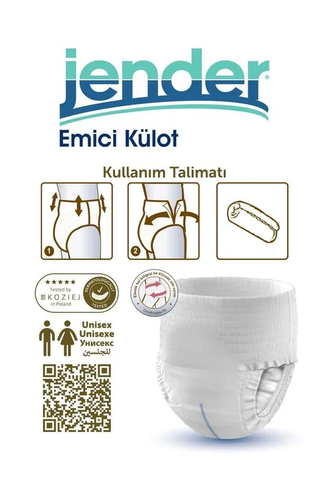 JENDER Emici Külot Yetişkin Hasta Bezi Large 30 Adet 3