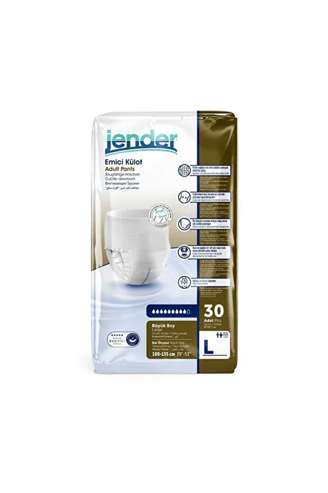 JENDER Emici Külot Yetişkin Hasta Bezi Large 30 Adet 4