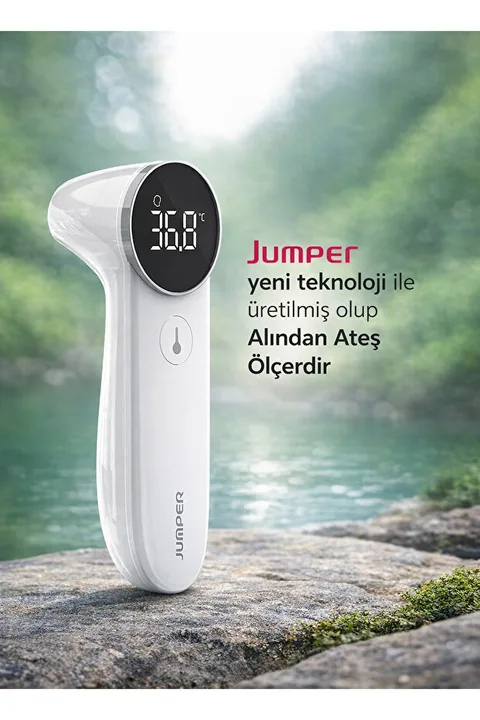 Jumper Temassız Ateş Ölçer Kızıl Ötesi Ve Alından Termometre JPD-FR204 6