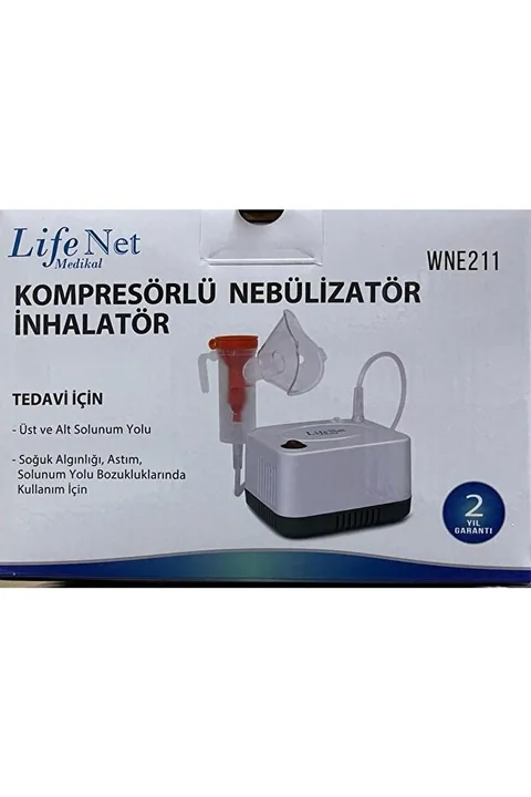 Life Net Medikal Kompresörlü Nebulizatör Cihazı Buhar Makinası Wne211 5
