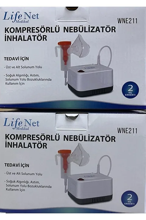 Life Net Medikal Kompresörlü Nebulizatör Cihazı Buhar Makinası Wne211 6