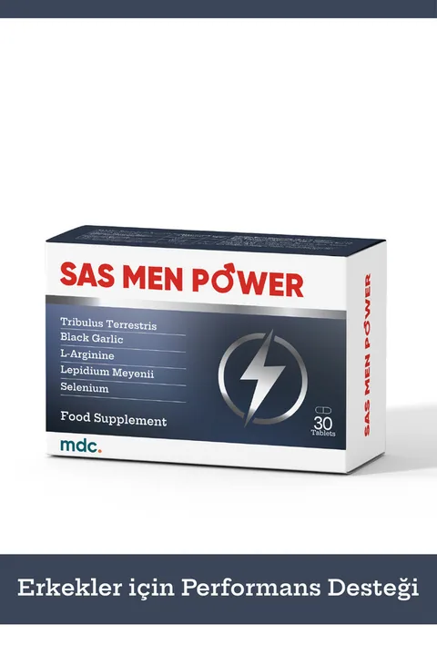 MDC Sas Men Power (TRİBULUS, SAS, L-ARJİNİN, LEPİDYUM) 30 Tablet (erkeklere Özel ) 2