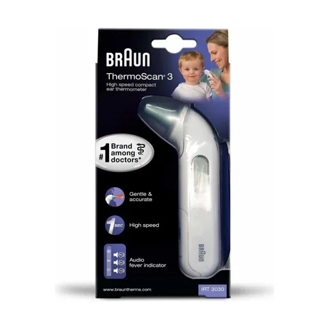 Medikaltec Braun Termometre Thermoscan Irt 3030 Ateş Ölçer Braun Kulaktan Ateş Ölçer