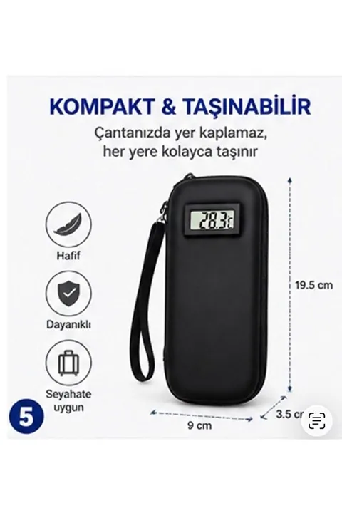 Mirmed İnsülin taşıma çantası dereceli RENK : SİYAH 5