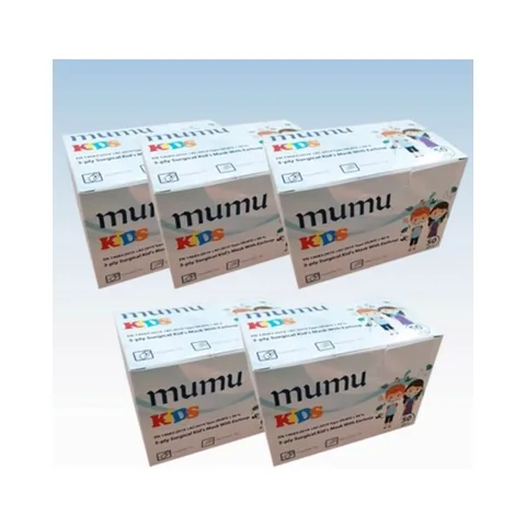 Mumu Pembe Kız Çocuk Maskesi 5 x 50 3