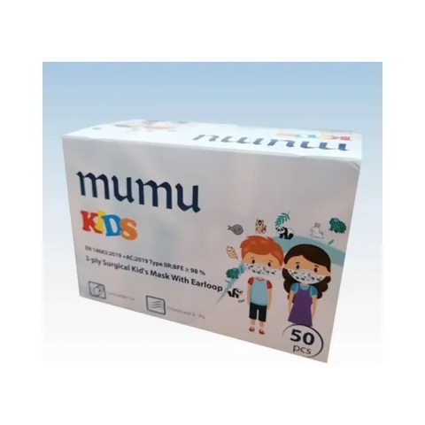 Mumu Pembe Kız Çocuk Maskesi 50'li 2