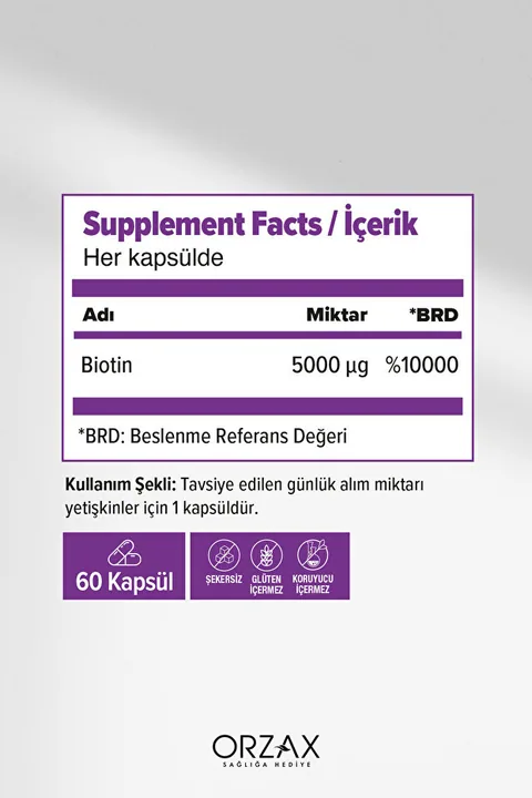 Ocean Biotin 5000 Mcg 60 Kapsül 2