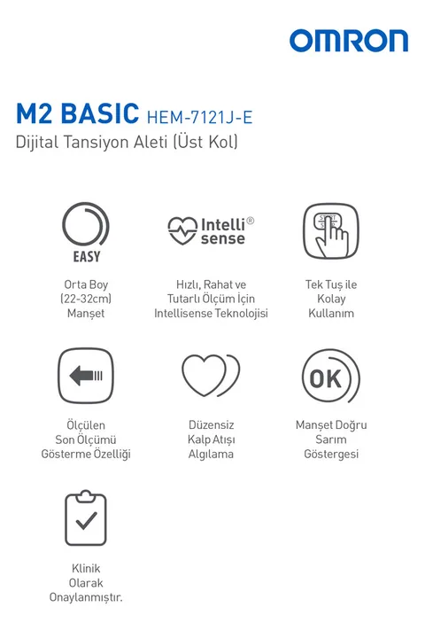 Omron M2 Essential Üst Koldan Pilli Dijital Tansiyon Aleti – Hipertansiyon Göstergeli (M2 Basic) 3