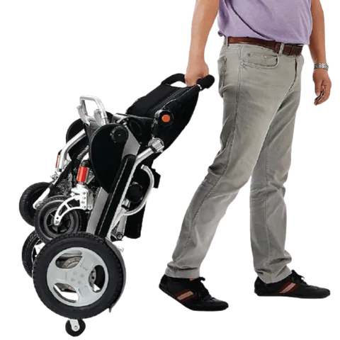 Poylin P209 Small Katlanabilir Ultra Hafif Lityum Akülü Tekerlekli Sandalye 3