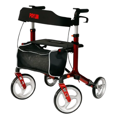 Poylin P888 Ultra Lüks Rolatör Kırmızı