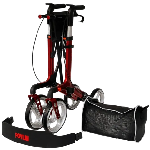 Poylin P888 Ultra Lüks Rolatör Kırmızı 5