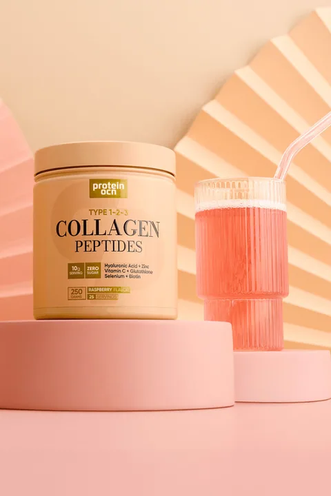 Proteinocean Collagen - Kolajen | Ahududu - 6 Vitamin İlaveli - Tip 1,2,3 - 250g 25 Servis 2