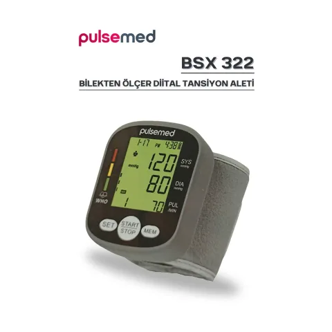 Pulsemed Dijital Konuşan Bilekten Ölçer Tansiyon Aleti BSX322