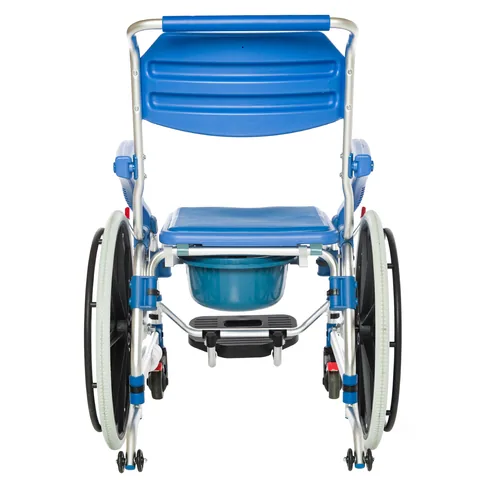 Römer R403 Mavi Büyük Tekerlekli Banyo Tuvalet Sandalyesi 4