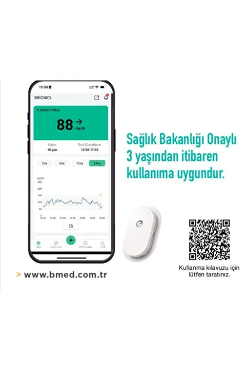 Sibionics Gs1  Sürekli glikoz Takip Sistemi 3