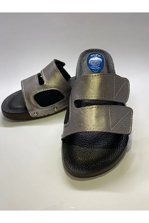 Siyo Comfort Memory Foam Taban Hakiki Deri Halluks Valgus Kemik Çıkıntısı Ve Topuk Dikeni Terliği 3