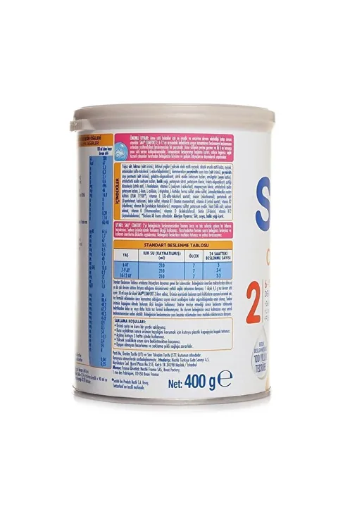SMA Comfort 2 Numara 400 gr 6-12 Ay 6`lı Avantaj Paketi (2400GR) 5